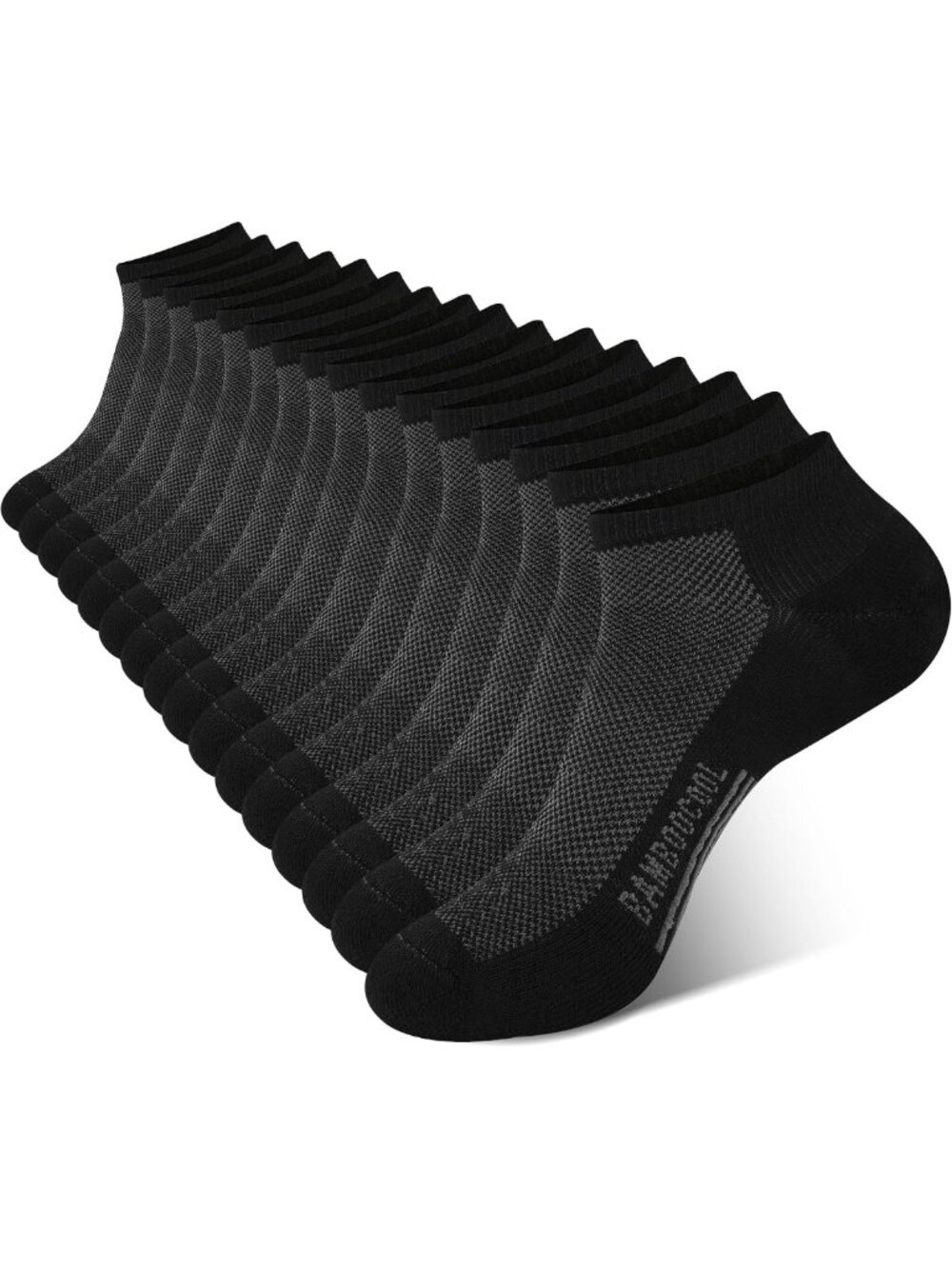 Men's Athletic Ankle Socks - Moisture Wicking, Anti-Odor, Breathable, Arch